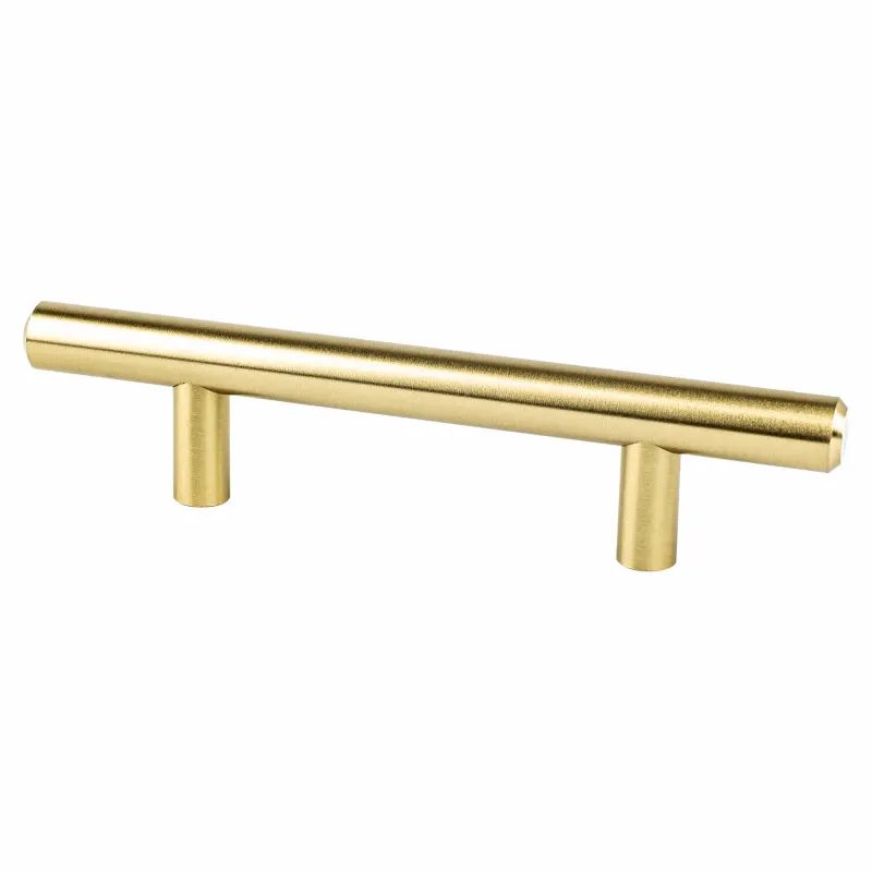 Berenson 0830-2-P Tempo 3 Inch Center to Center Bar Cabinet Pull from the Classi Modern Brushed Gold | Build.com, Inc.