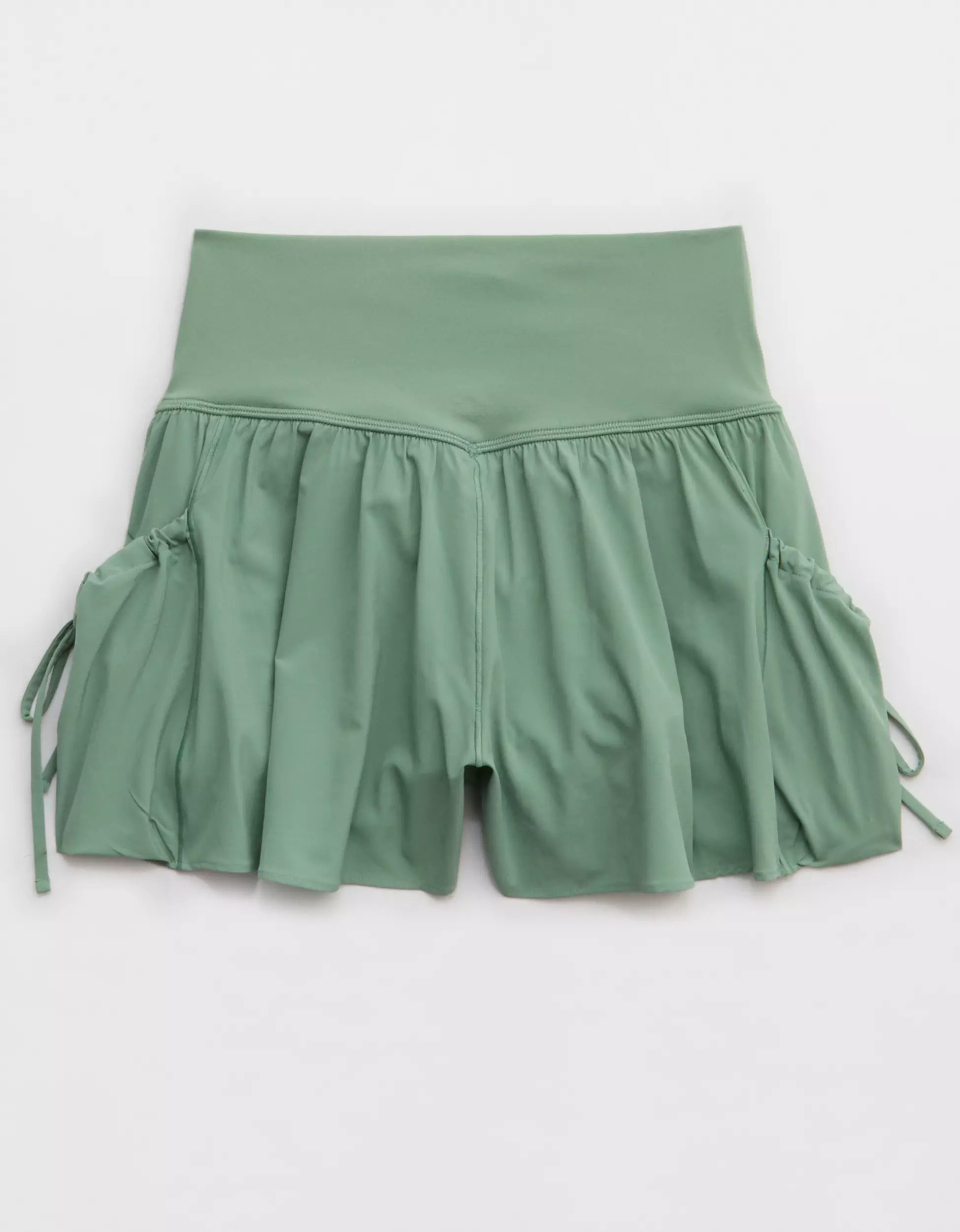 OFFLINE By Aerie Real Me Ruched Pocket Flowy Short | Aerie