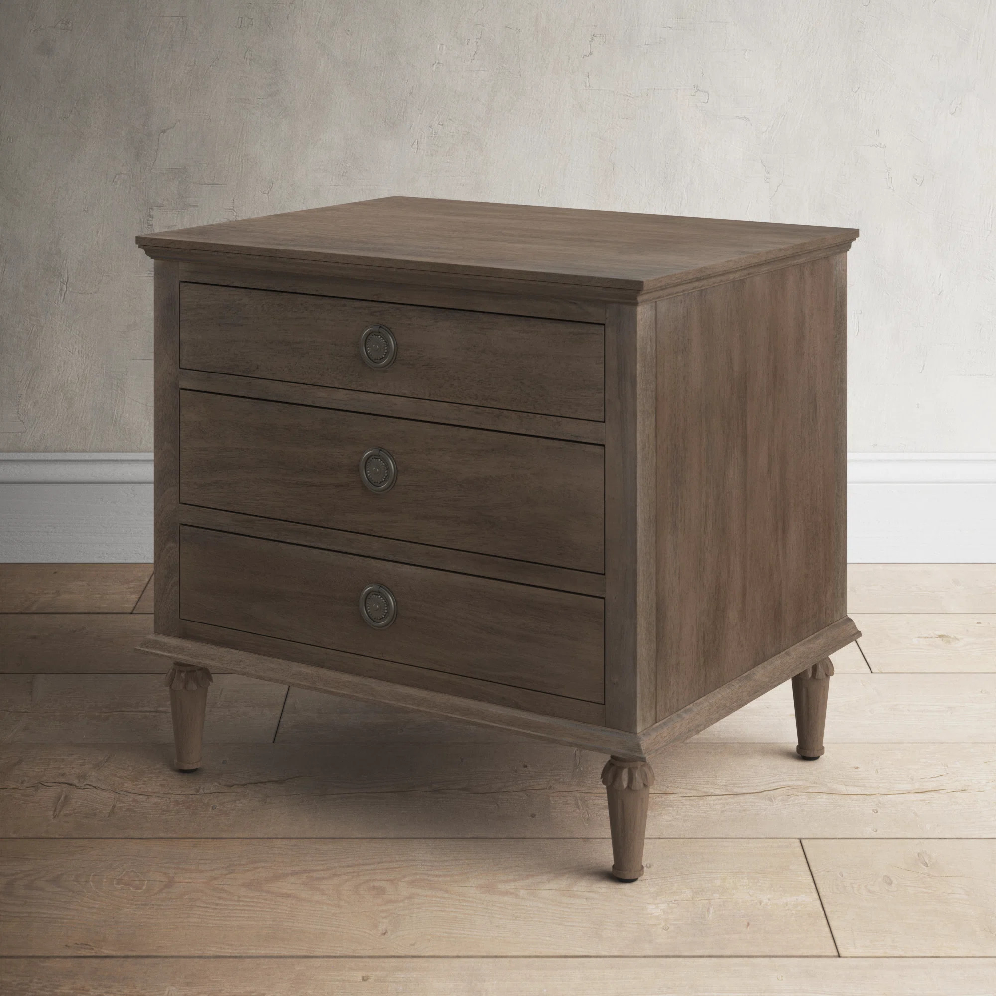 Birch Lane™ Hubbard 3 - Drawer Nightstand & Reviews | Wayfair | Wayfair North America