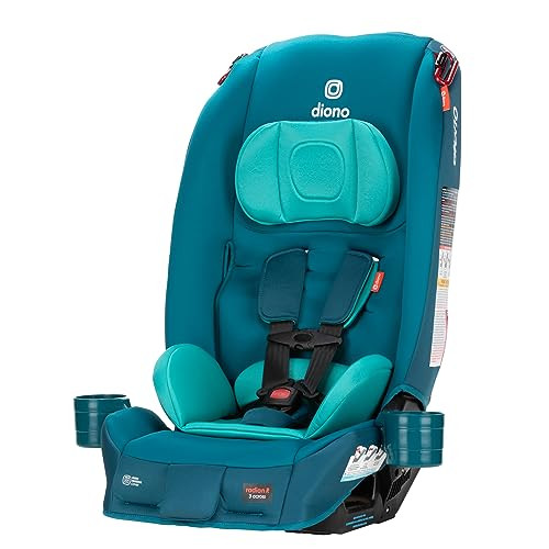 Diono Radian 3R, All-in-One Convertible Car Seat, Rear and Forward Facing, 10 Years 1 Car Seat, Slim Fit 3 Across, Blue Razz Ice | Amazon (US)