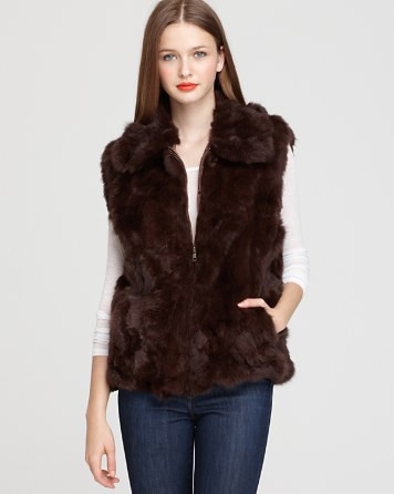Surell Long Hair Rabbit Vest | Bloomingdale's (US)