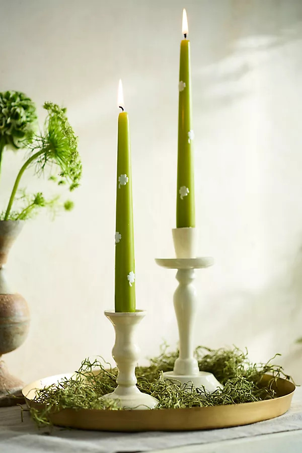 Clover Taper Candles, Set of 2 | Anthropologie (US)