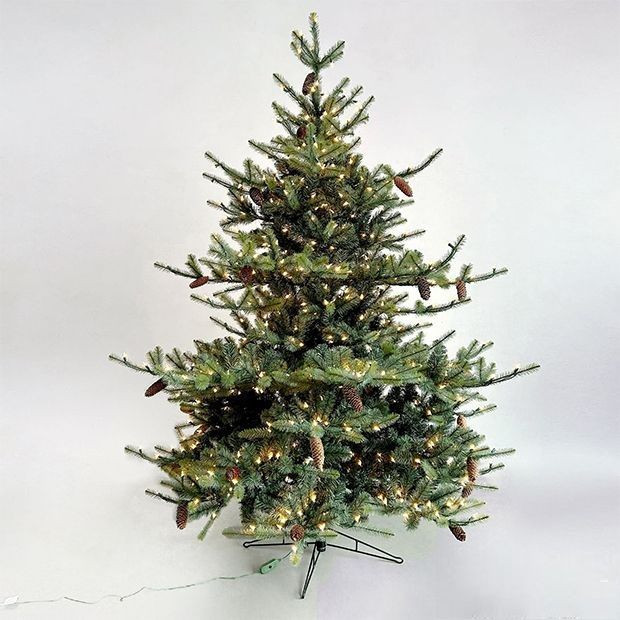 Faux Carolina Spruce Pre Lit Christmas Tree 7.5 Foot | SHIPS FREE | Antique Farm House
