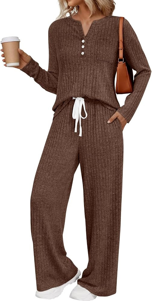 LILLUSORY Womens 2 Piece Lounge Sets Matching Airport Travel Outfits 2025 Winter Clothing Fall Pa... | Amazon (US)