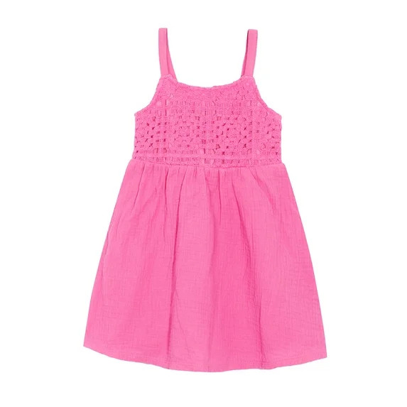 Wonder Nation Girls Crochet Dress, sizes 12M - 5T | Walmart (US)