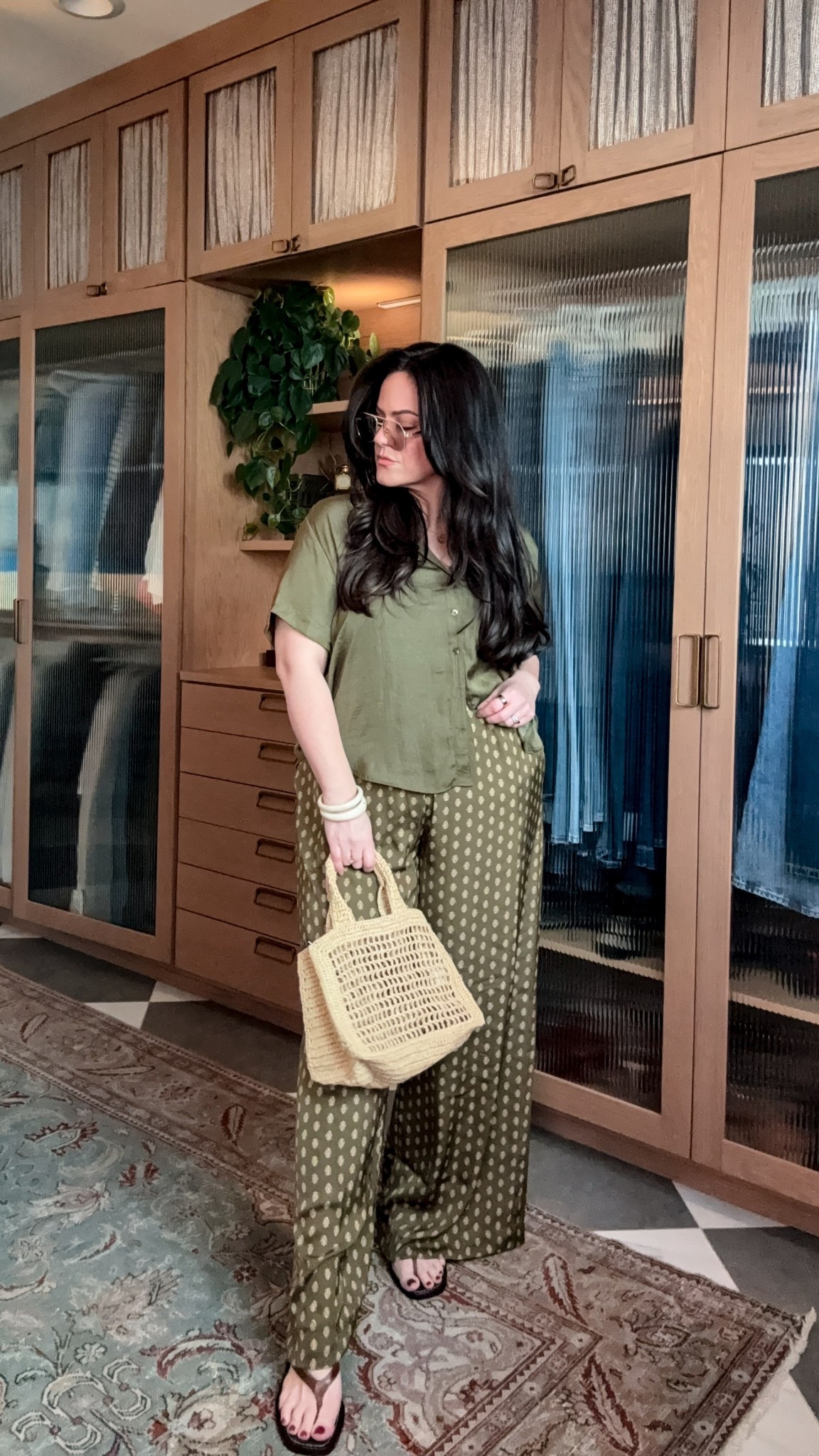 Target pjs as vacation wear. Wearing an xl in there and xl pants 

#LTKSeasonal #LTKMidsize