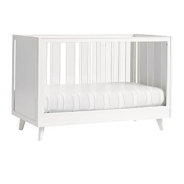 Sloan Acrylic Convertible Crib - White | West Elm (US)