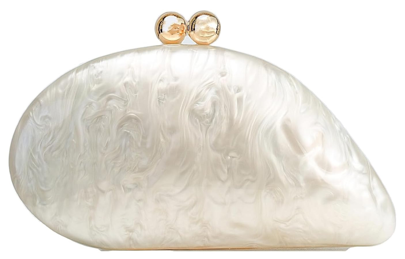 Acrylic Pearl Clutch Purses Women Shell-shaped Evening Handbag Evening Clutch Bag with Chain for ... | Amazon (US)