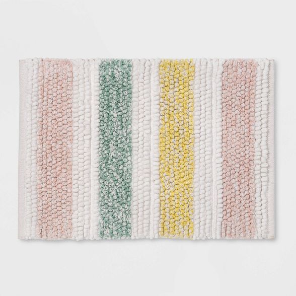 Multi Stripe Bath Rug - Threshold™ | Target