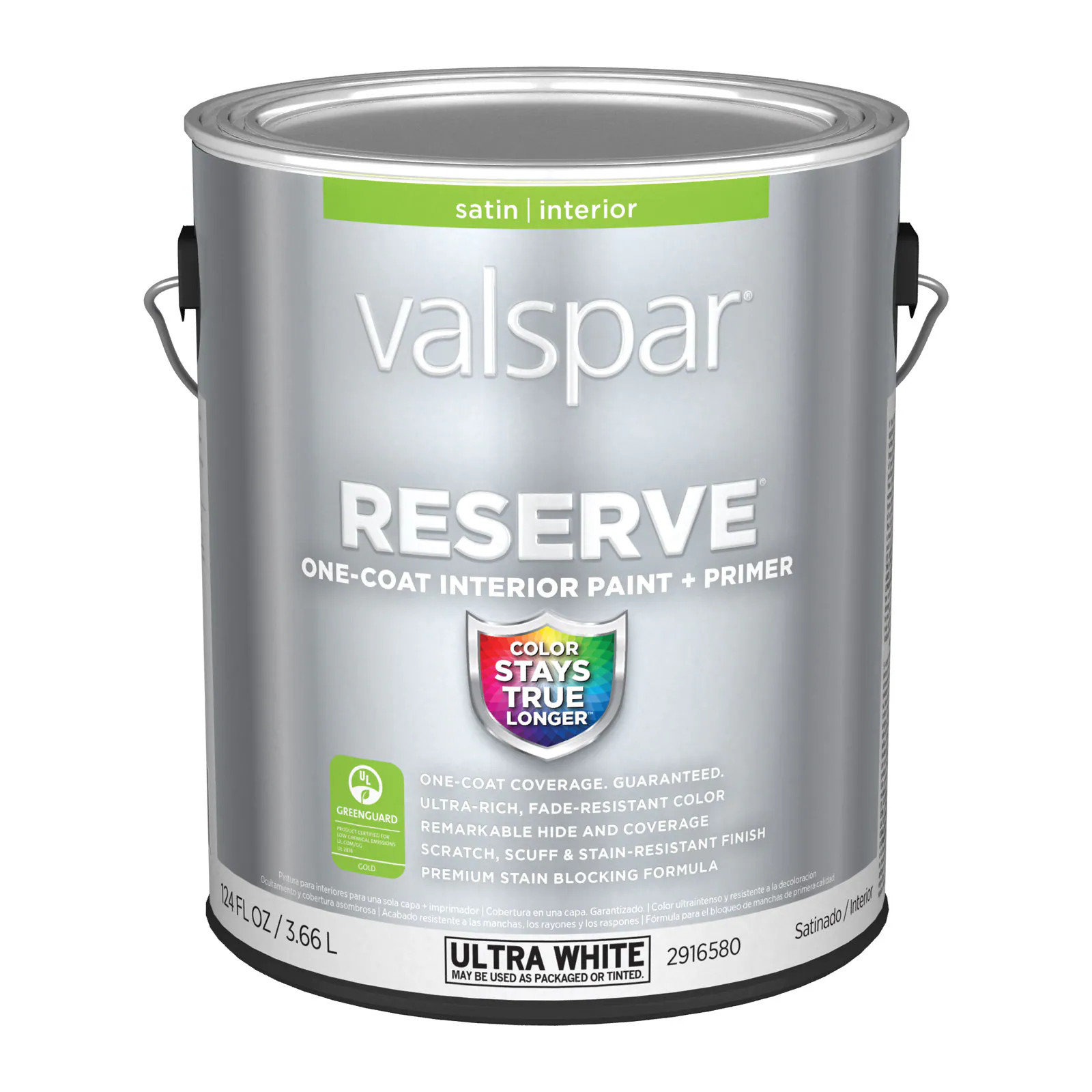 Valspar  Reserve Satin Base Tintable Latex Interior Paint + Primer (1-Gallon) | Lowe's