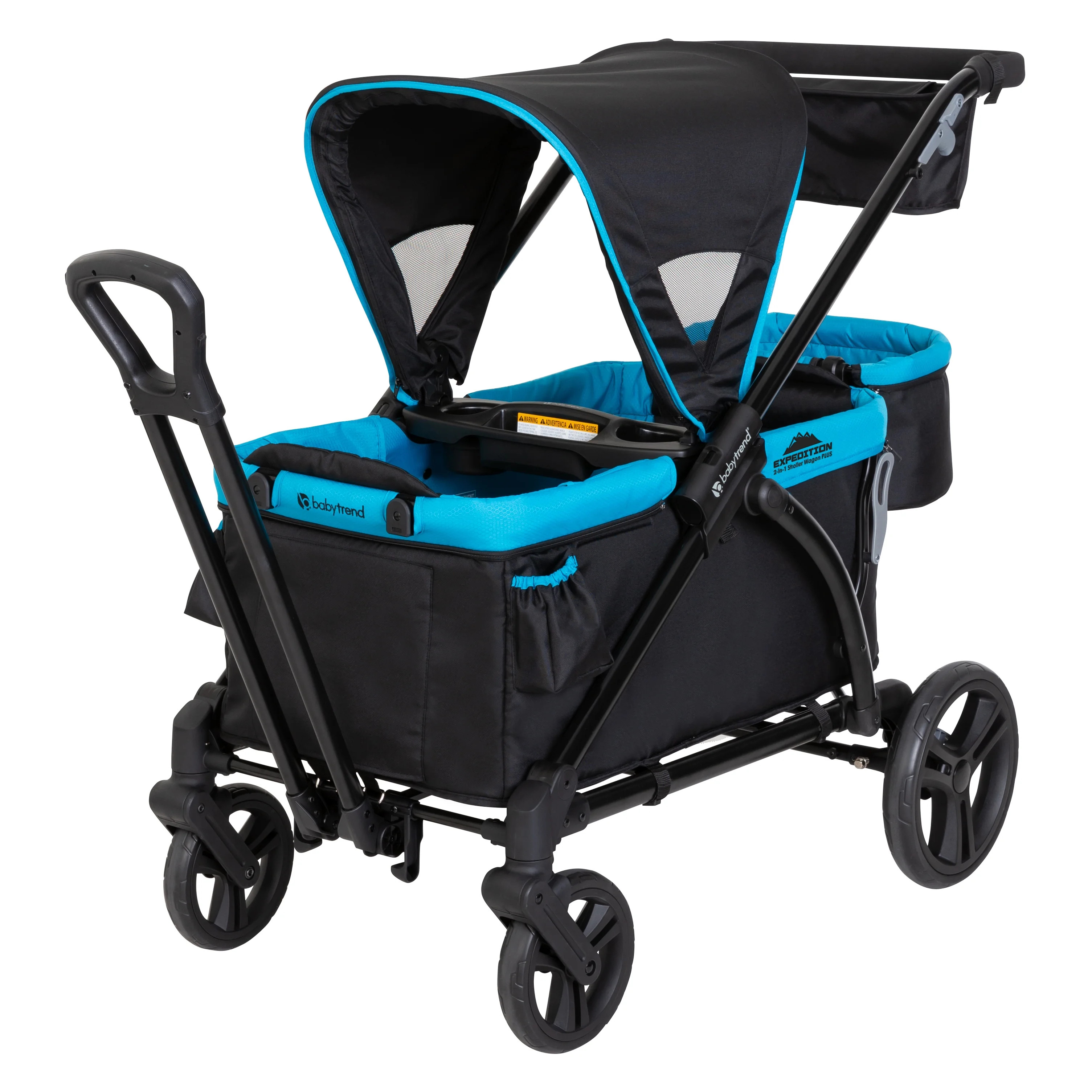 Baby Trend Expedition 2 in 1 Push or Pull Stroller Wagon w/ Canopy, Blue | Walmart (US)