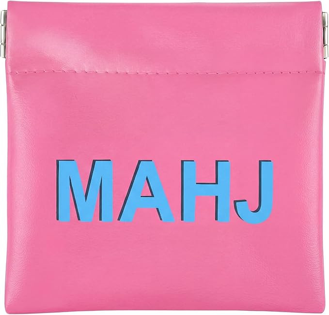 Amazon.com: Sunnymove Mahjong Dice Bags 3.8 x 3.9 in PU Squeeze Mahjong Pouch Mini Dice Coin Tile... | Amazon (US)