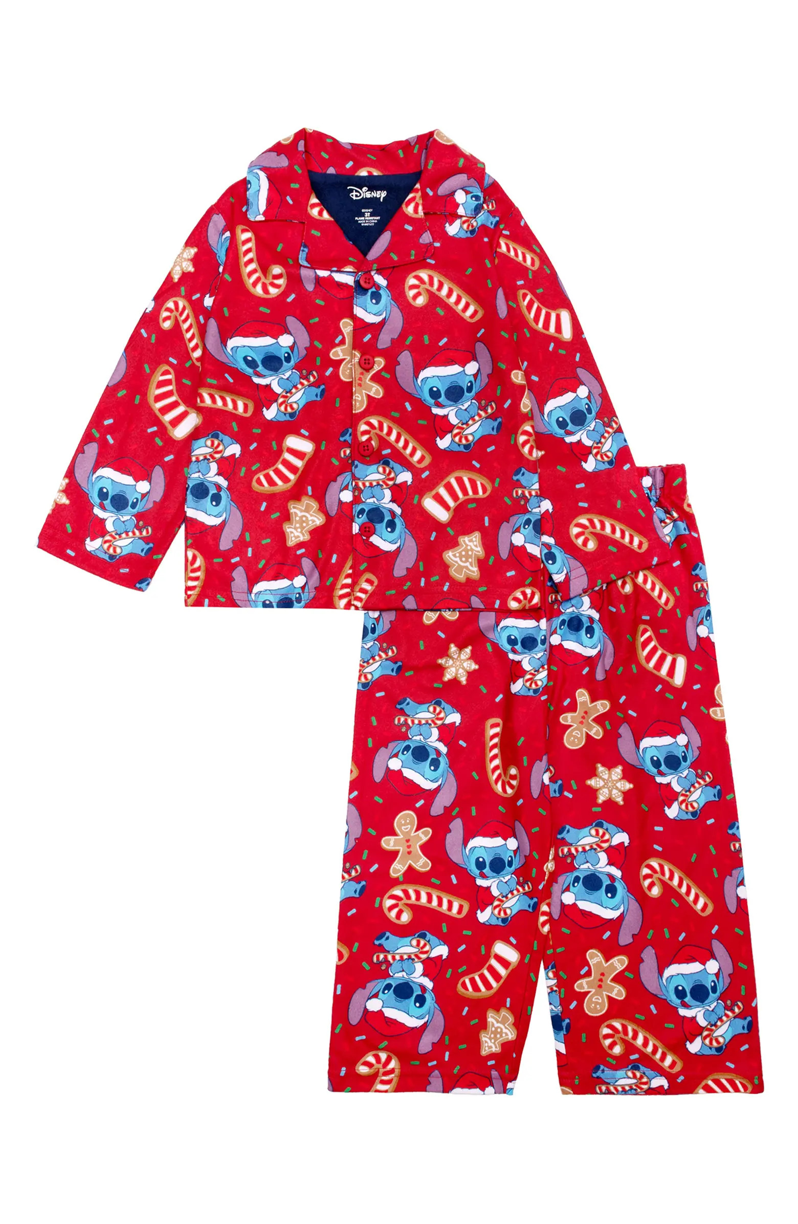 AME Kids' x Disney® Stitch Holiday Long Pajamas | Nordstromrack | Nordstrom Rack