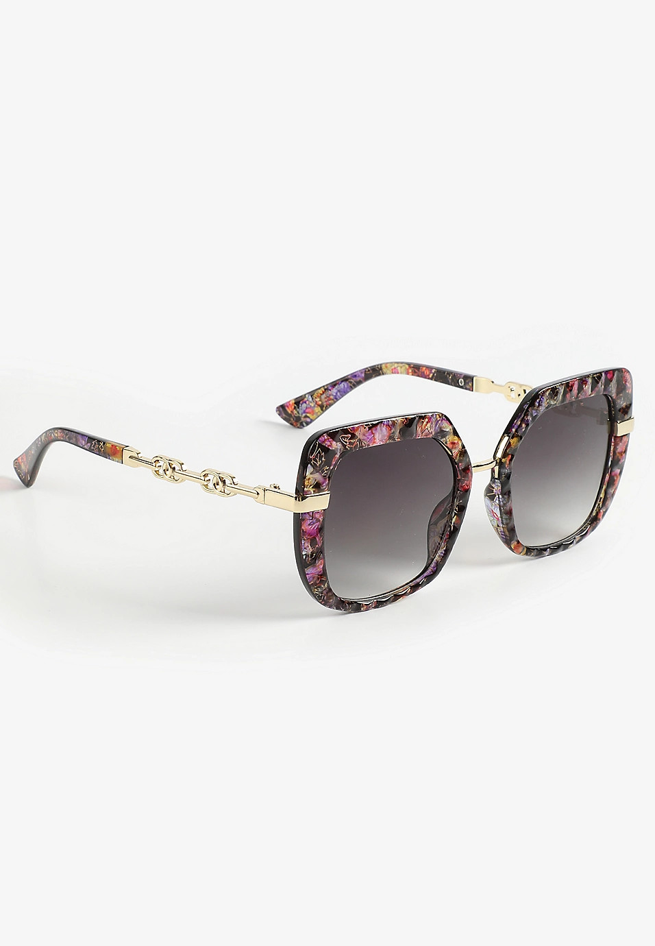 Floral Square Oversized Sunglasses | Maurices