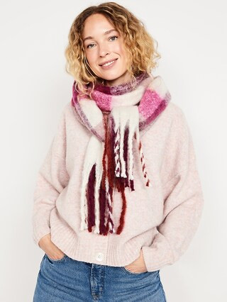 Brushed Fringed Scarf | Old Navy (US)