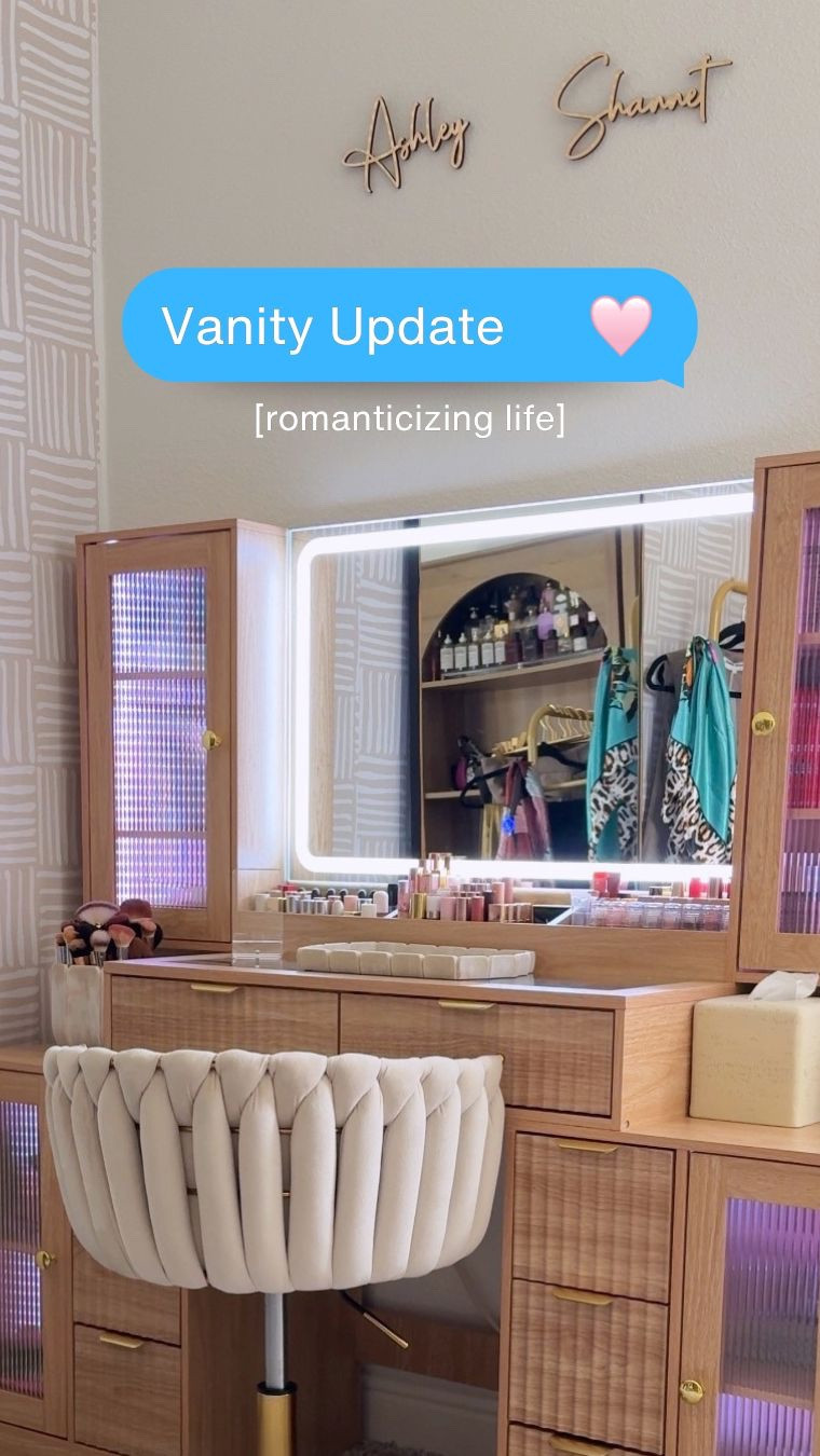 Okay girl… y’all remember how obsessed we all were with my fluted vanity? 😭✨ I truly loved her down. She was cute, aesthetic, classy, and honestly made my beauty room feel so luxe.

But somewhere between PR packages, makeup hauls, organizing, donating products, and giving things away to family and friends… I realized I had officially outgrown it. And honestly? I was shocked by how fast that happened. 😂

So after a lot of searching, I finally upgraded to a bigger vanity and THIS one fits my life so much better right now. More storage, deeper drawers, better organization, and enough space for all my beauty chaos without feeling cluttered. 🥹💄

And weirdly… this vanity upgrade reminded me of something bigger.

As I’m getting older, I’m learning that it’s okay to outgrow things, even things you once loved. Sometimes growth looks like needing more room. More peace. More functionality. More YOU.

So if you’ve been feeling guilty about evolving, changing your mind, or needing something different in this season of life… let this be your reminder that growth is allowed. 🤍

And for my ladies up who need a REAL vanity setup because standing in the bathroom doing makeup is simply not the vibe 😂 trust me… this one is GOOD.

#LTKBeauty #LTKHome #LTKselfcare