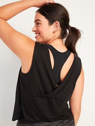 UltraLite Cross-Back Sleeveless Top for Women | Old Navy (US)