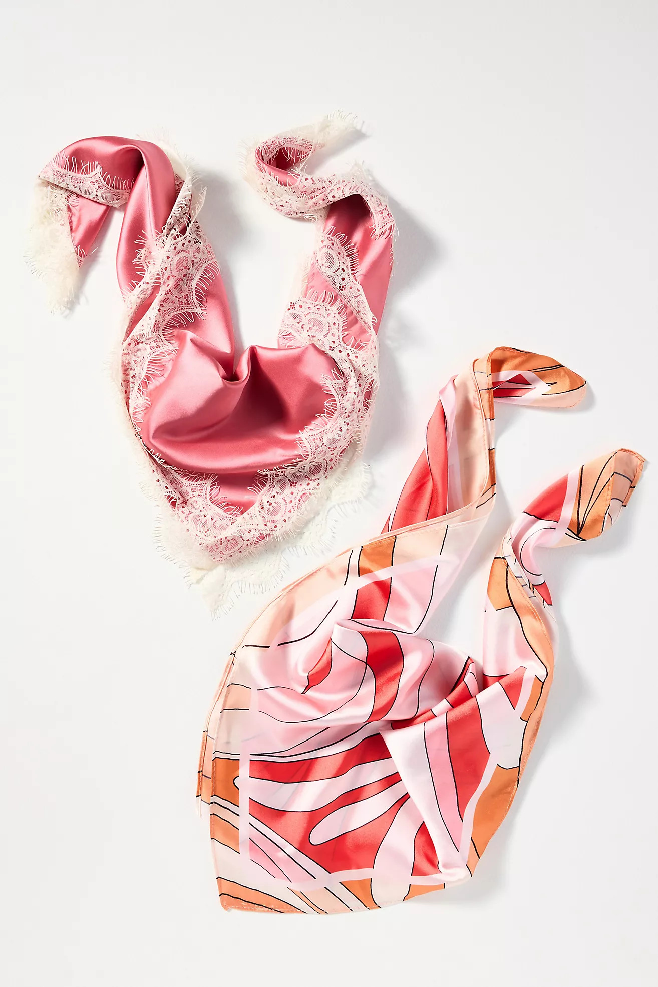 Satin Hair Scarves, Set of 2 | Anthropologie (US)