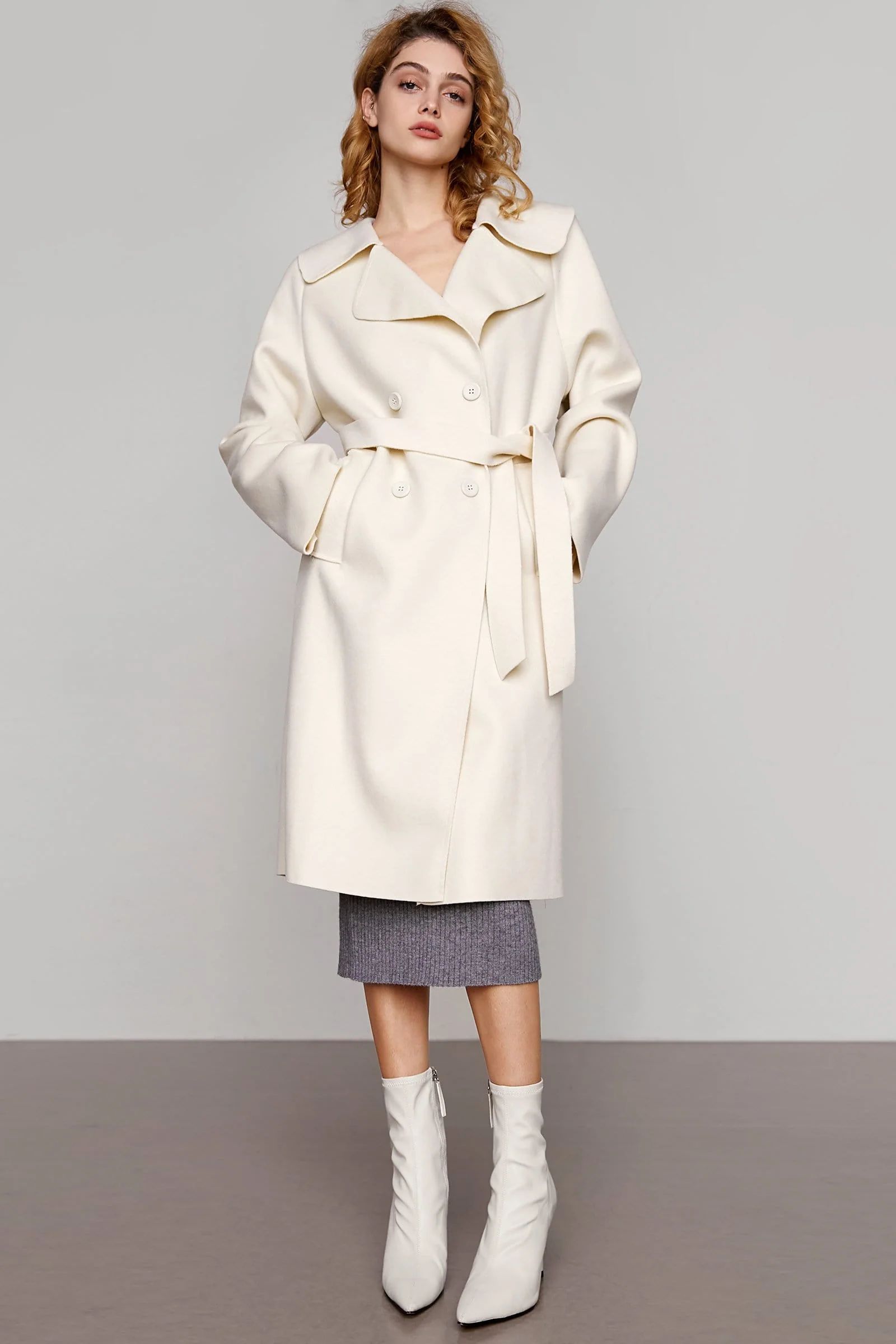 Sales Region: US-CA-MX




                Maia Ivory Premium Wool Oversized Trench Coat | J.ING