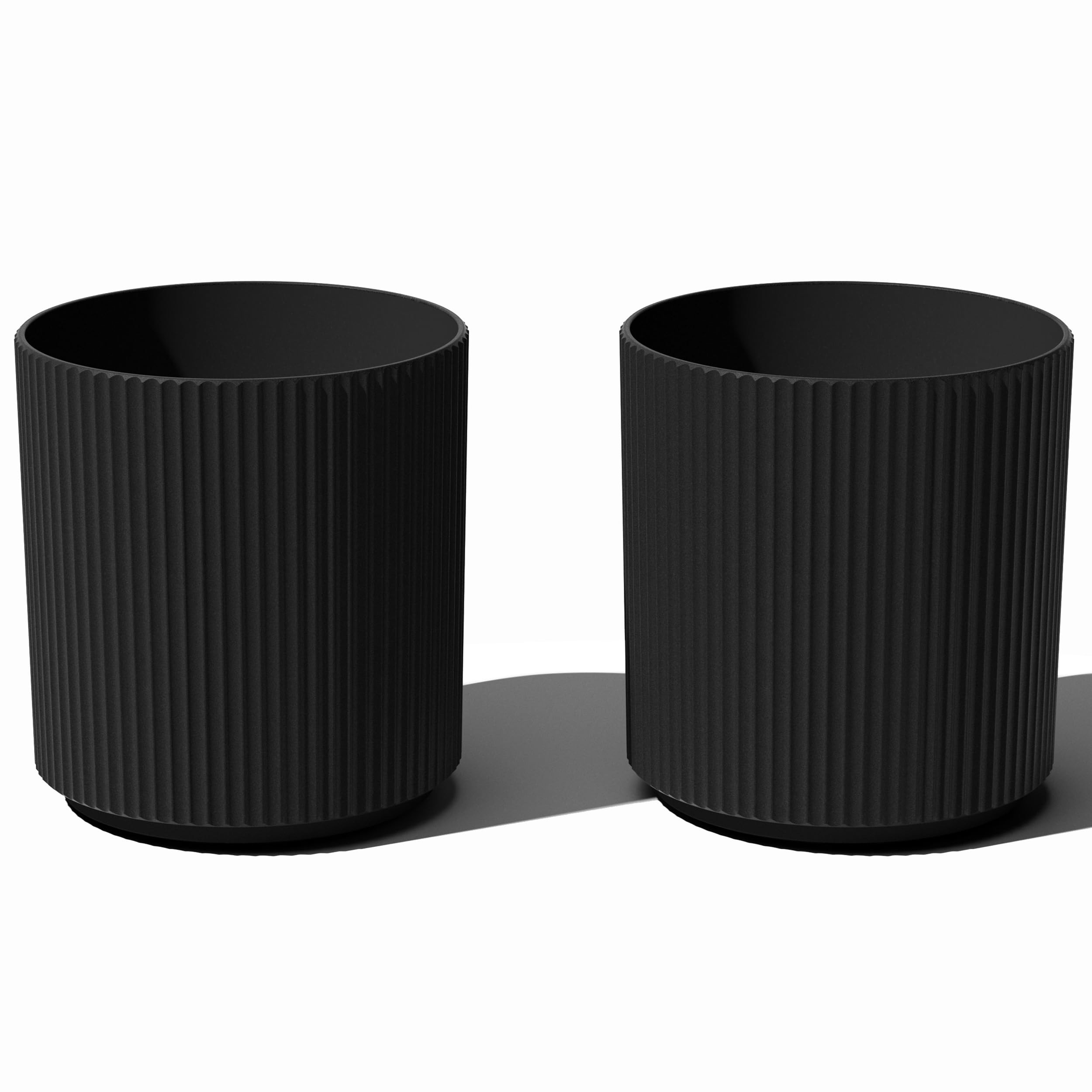 Veradek Round Demi Planter Pots for Indoor/Outdoor Garden Use, Made from Plastic-Concrete Mix wit... | Amazon (US)