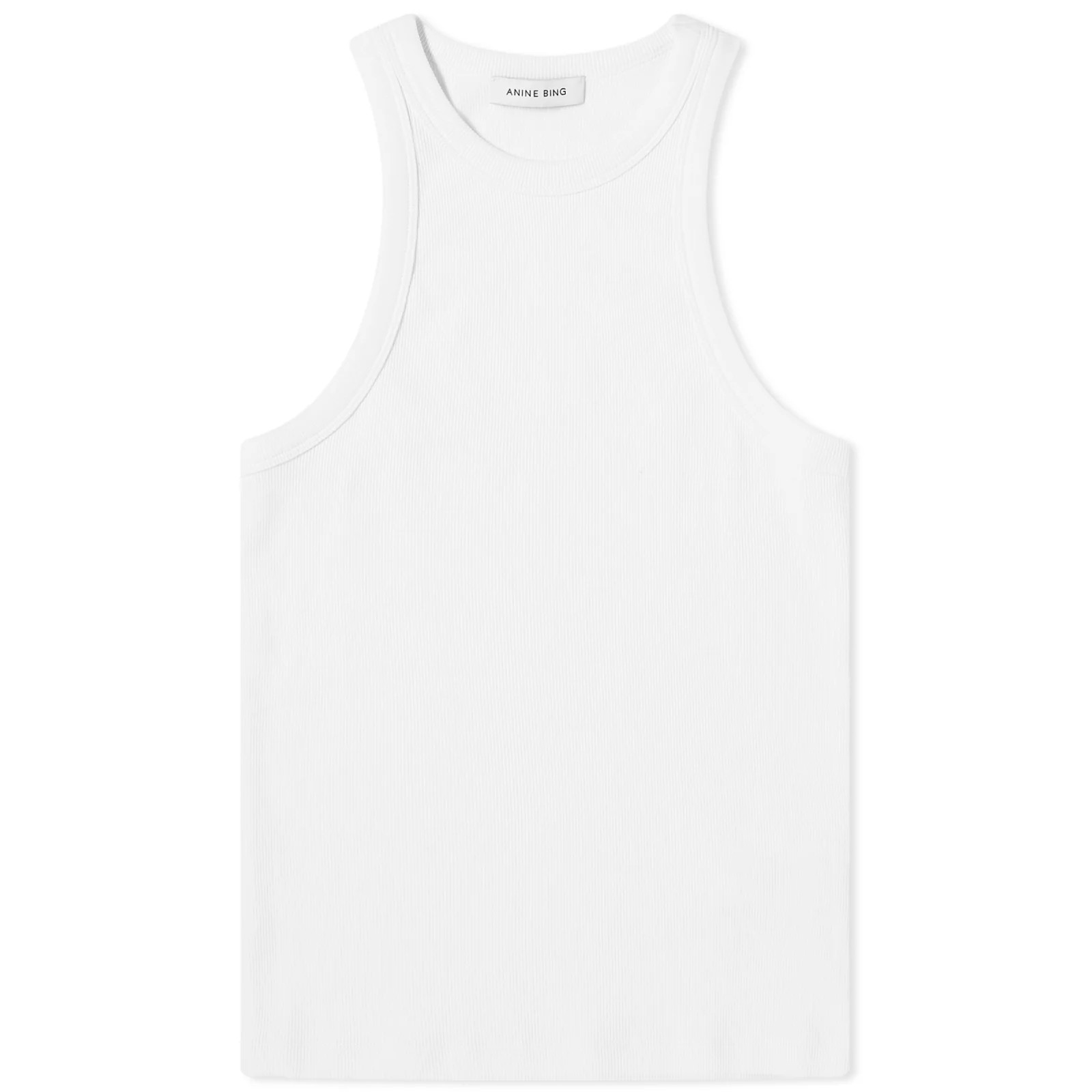 Anine Bing Women's Eva Tank Vest in White, Size Medium | END. Clothing | END. Clothing