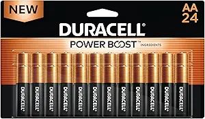 Duracell Coppertop AA Batteries with Power Boost Ingredients, 24 Count Pack Double A Battery with... | Amazon (US)