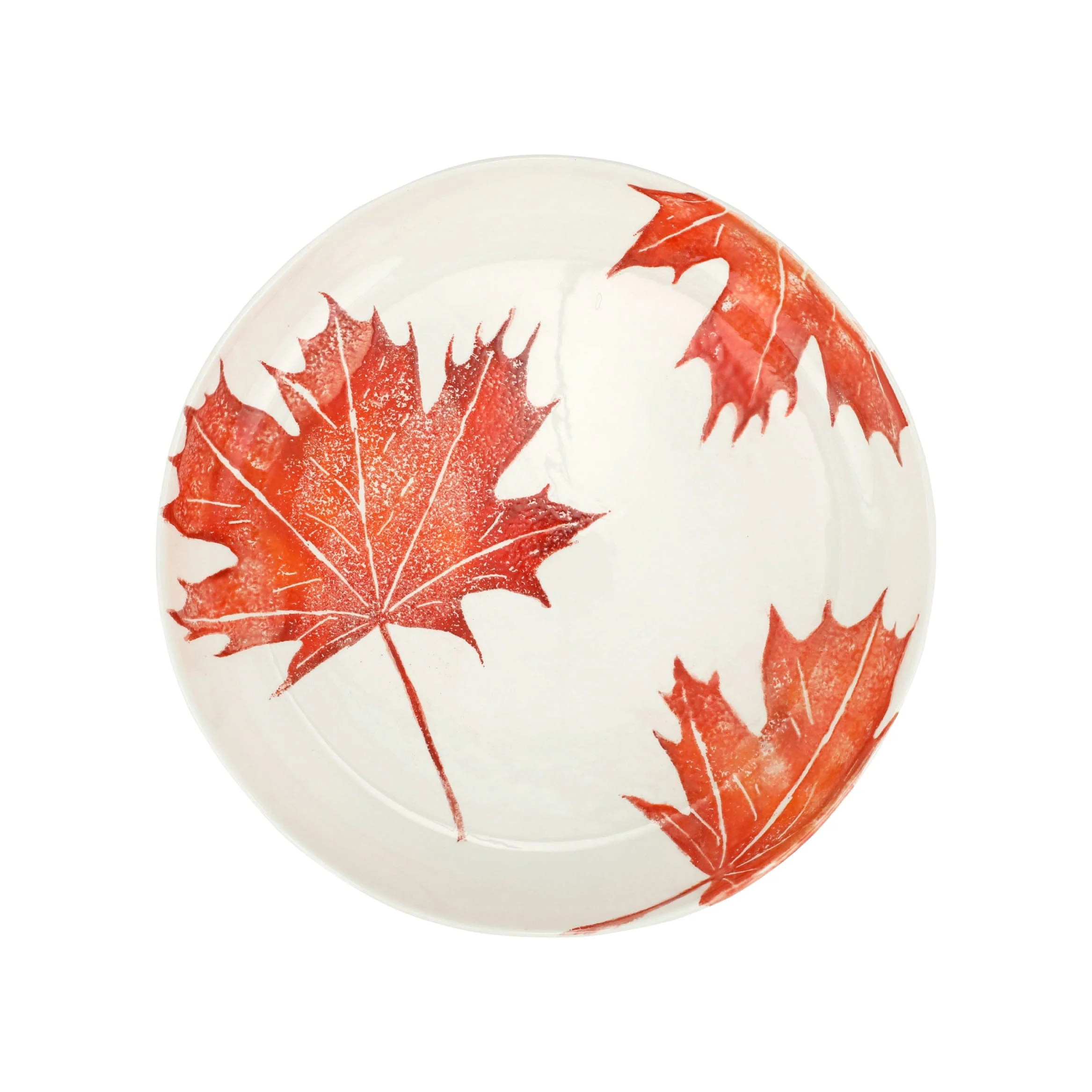 Autunno Maple Leaves Round Shallow Bowl | VIETRI