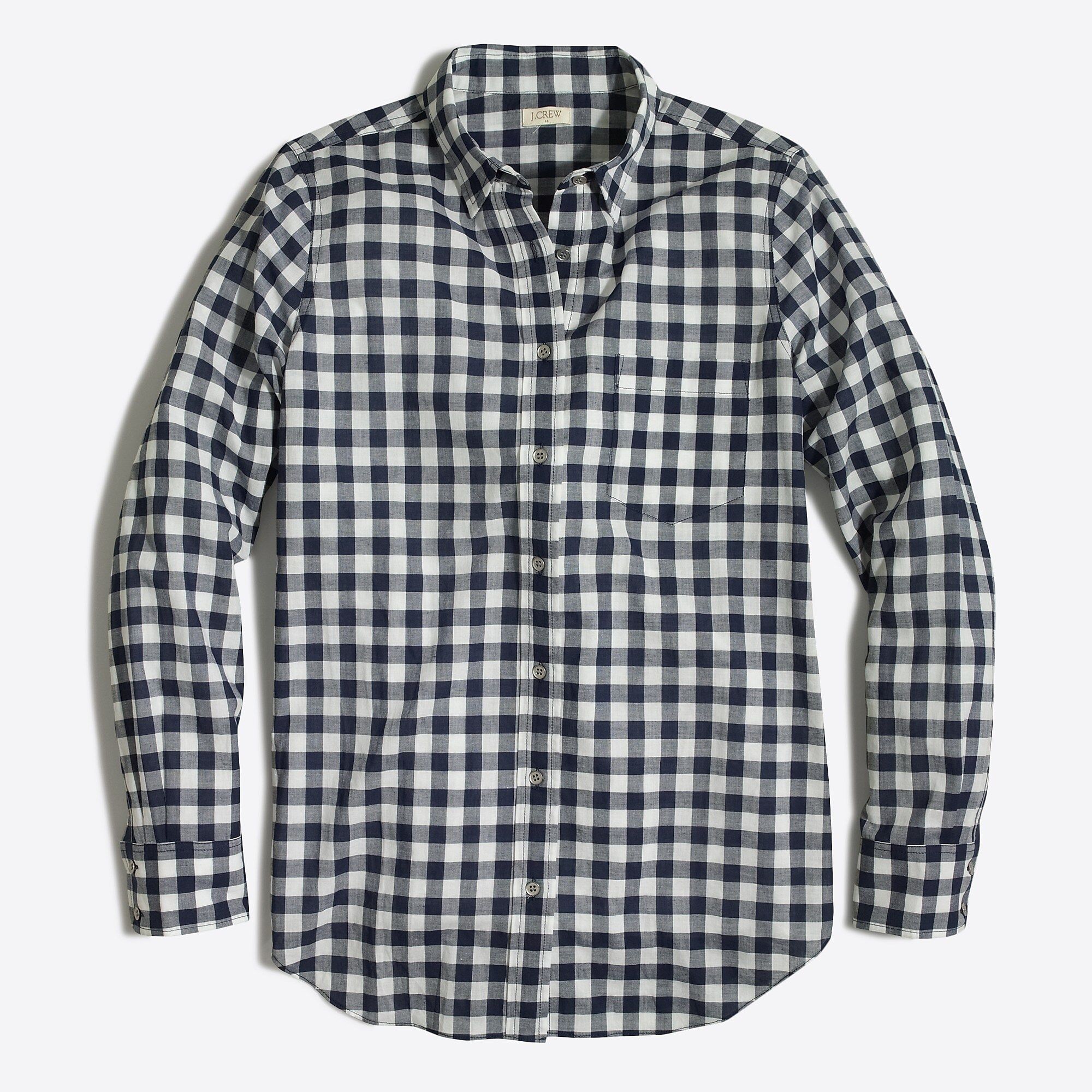 Gingham classic button-down shirt in boy fit | J.Crew Factory