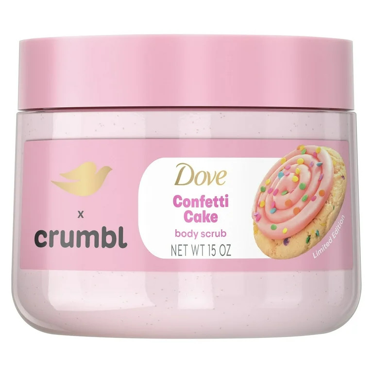 Dove Crumbl Exfoliating Body Scrub Confetti Cake, 15 oz | Walmart (US)