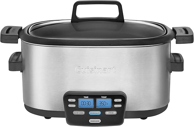 Cuisinart 3-In-1 Cook Central 6-Quart Multi-Cooker: Slow Cooker, Brown/Saute, Steamer, MSC-600 NA... | Amazon (US)