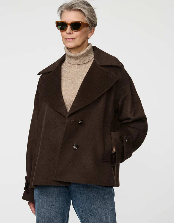 Sutton Cropped Coat | Bernardo Fashions