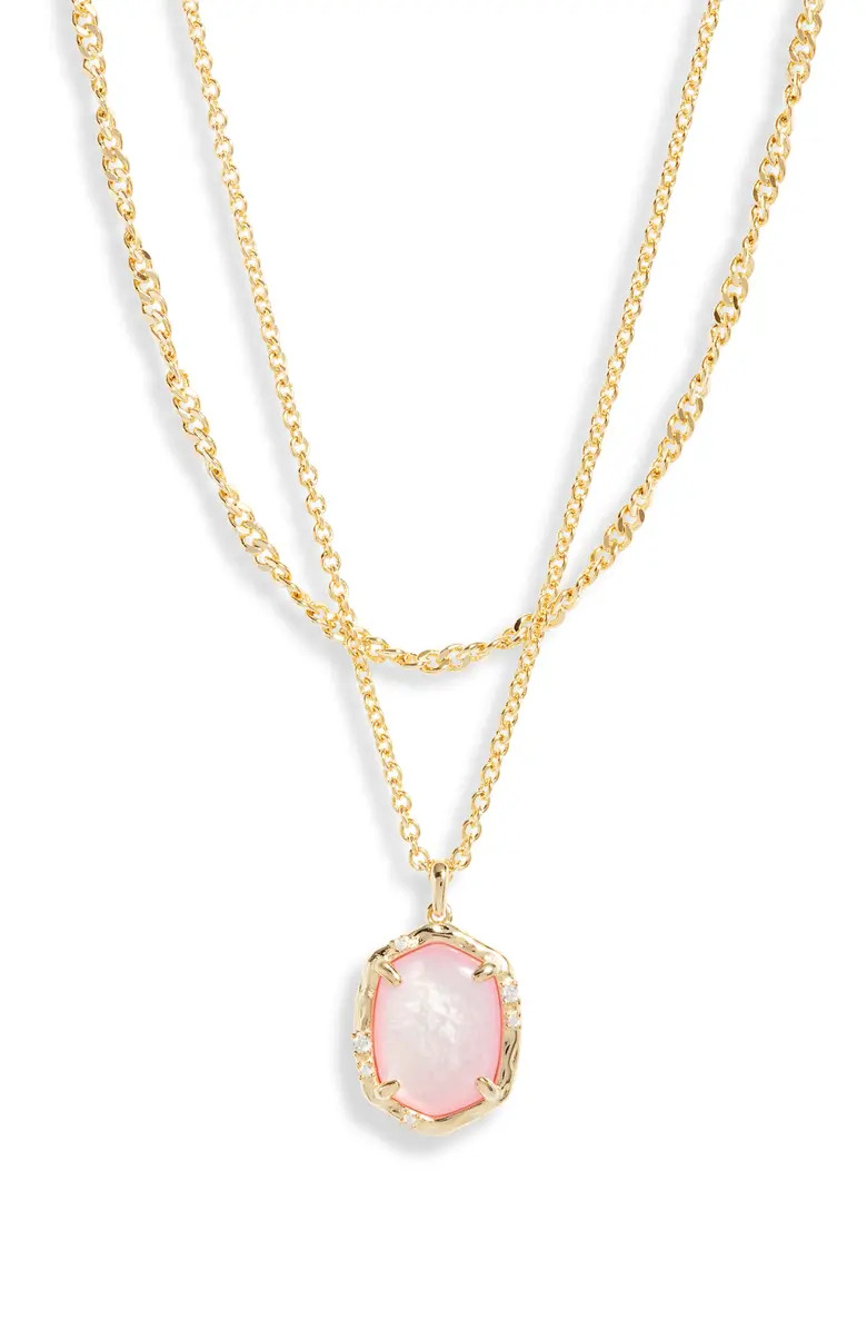 Kendra Scott Daphne Layered Coral Pendant Necklace | Nordstrom | Nordstrom
