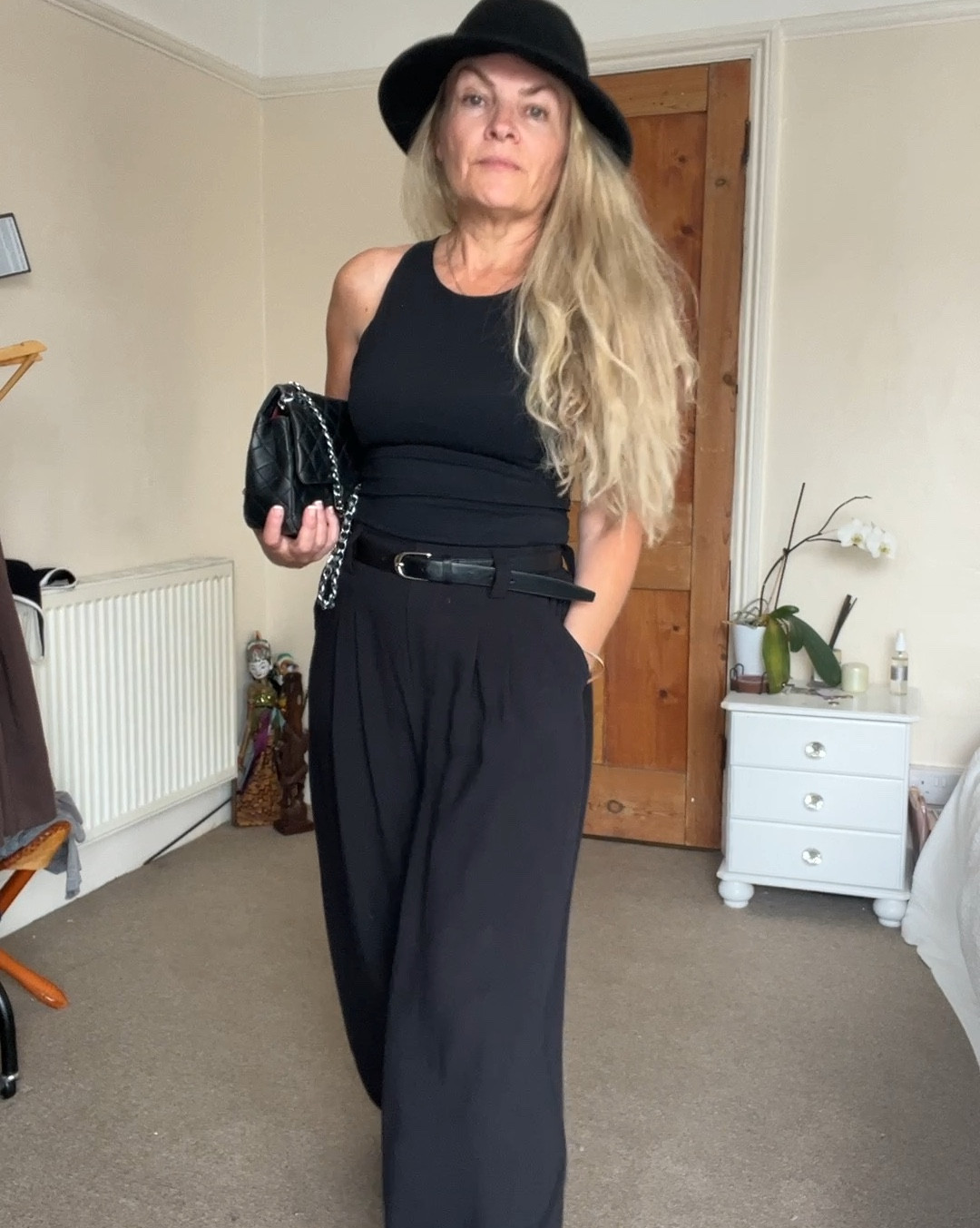 Elegant black. Wide leg pants 

#LTKStyleTip #LTKOver40 #LTKSeasonal