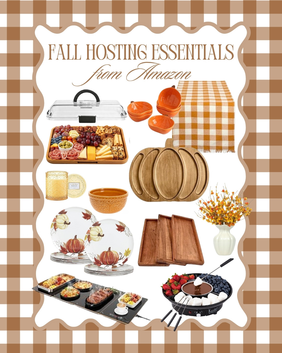 Hosting season is here! 🍂🤎 From serving trays to fall table decor, these Amazon finds are perfect for all your fall gatherings! 🎃🍁 

 #LTKSeasonal #LTKHome #LTKSaleAlert
