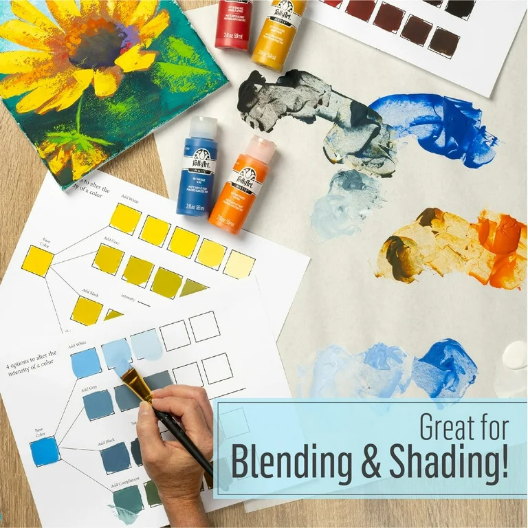 Folk Art Acrylic Paint Set, Festival, 24 fl oz, 12 Piece | Walmart (US)