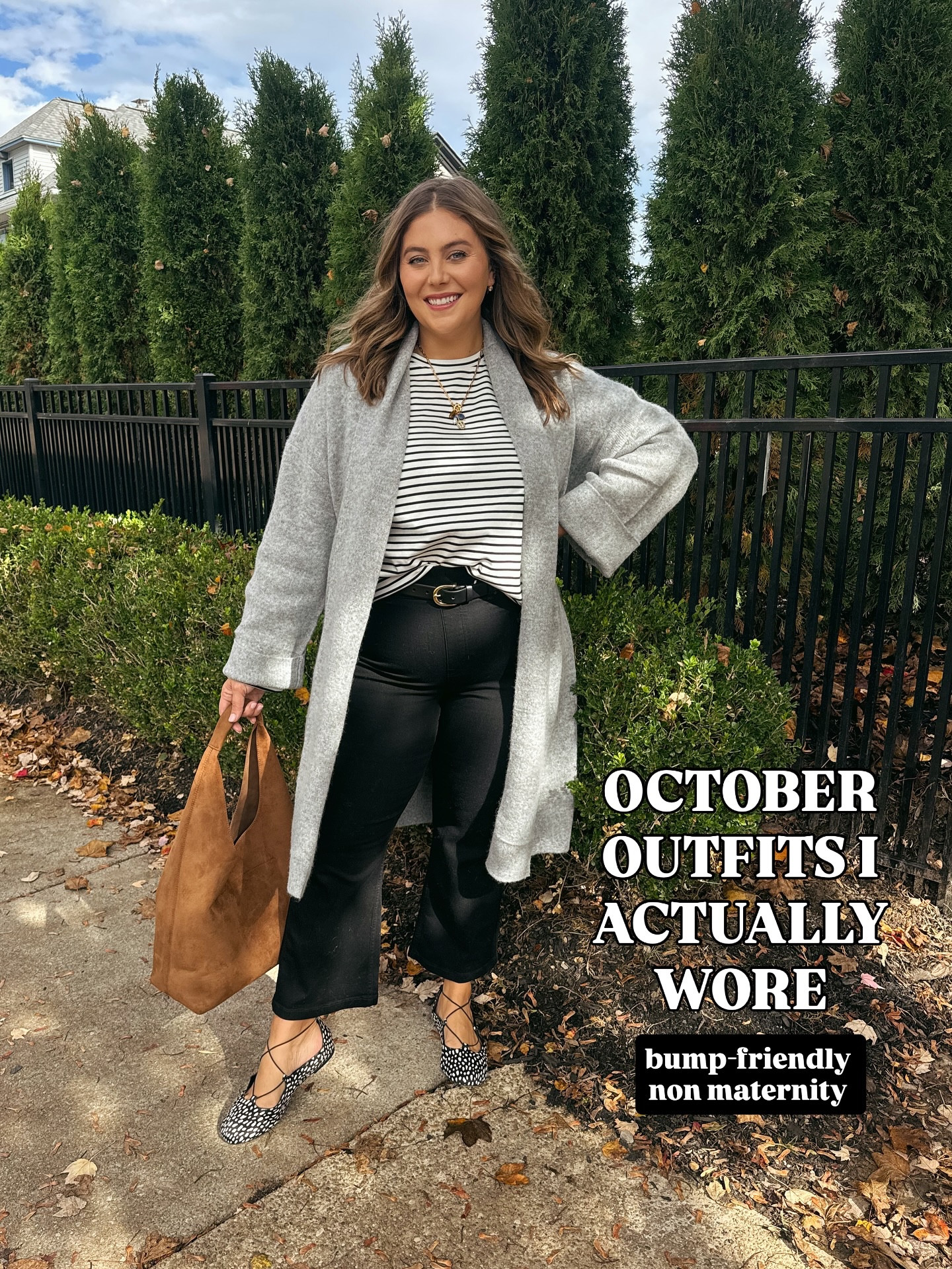October looks that actually made it out of the house 🍂🤸‍♀️ Cozy, stretchy, and bump-friendly (but not maternity). Which one are you recreating first? 🤔 Comment OUTFITS for links + sizing ✨👩‍💻 otherwise you can find everything on https://www.caralynmirand.com/home/2025/10/29/what-i-wore-this-month-and-why-it-all-just-works

#everydayoutfits #bumpfriendlystyle #everydaystyleedit

#LTKPlusSize #LTKStyleTip #LTKBump