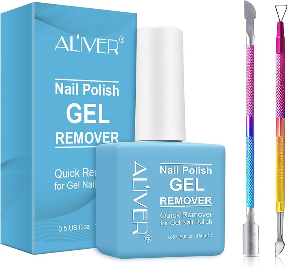 Gel Nail Polish Remover, Nail Polish Remover for Gel Nails, Professional Gel Nail Remover with Cu... | Amazon (US)