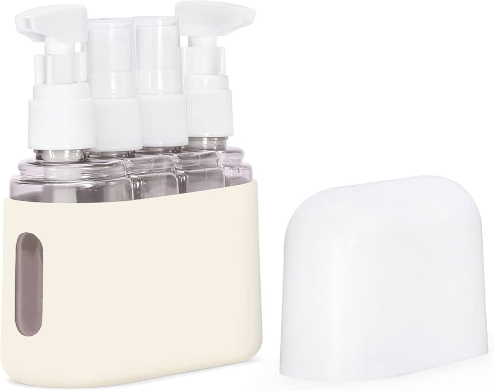 Travel Size Toiletries, 4pcs Travel Containers, Travel Bottles Leak Proof with Labels, TSA Approv... | Amazon (US)