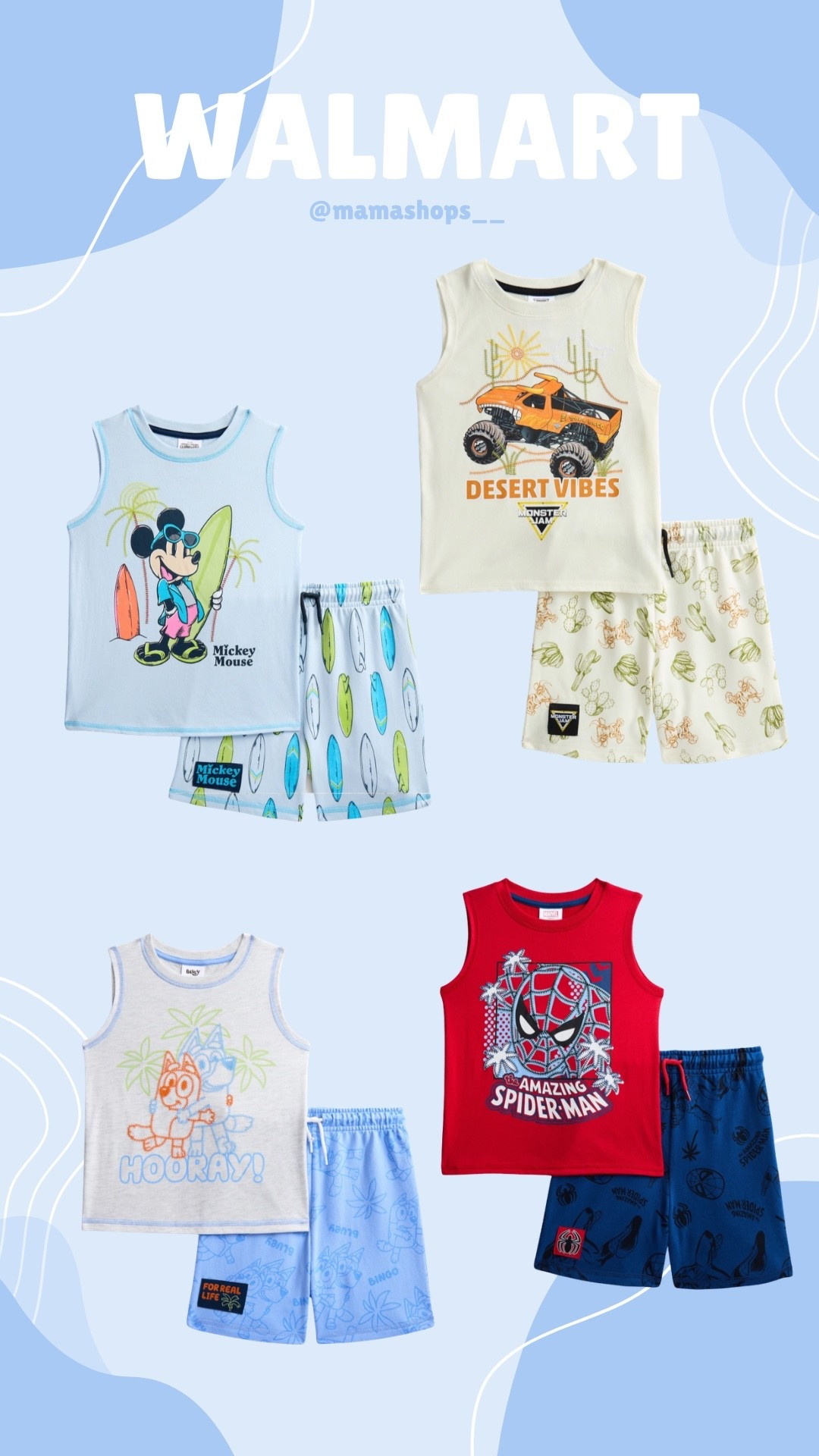 Adorable toddler boy graphic sets, 2pc tank top and shorts, find them at Walmart 🛍️👦🏻

Linking them all here✨🔗

#LTKSeasonal #LTKmomlife #LTKBaby