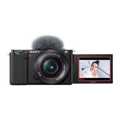 Sony Alpha ZV-E10 APS-C Mirrorless Vlog Camera with 16-50mm Lens (Black) | Target
