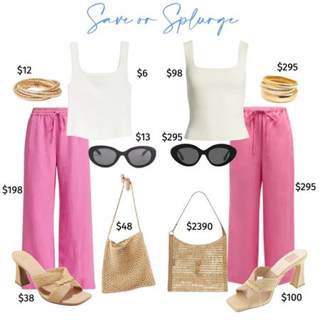Save or splurge on these summer outfits? Can't get enough of these cute pink linen pants! #SaveOrSplurge #SummerFashion #PinkPants #SummerOutfit



#LTKover40 #LTKstyletip #LTKshoecrush