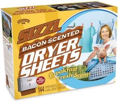 Prank Pack, Sizzl - Bacon Scented Dryer Sheets Prank Gift Box, Wrap Your Real Present in a Funny ... | Amazon (US)