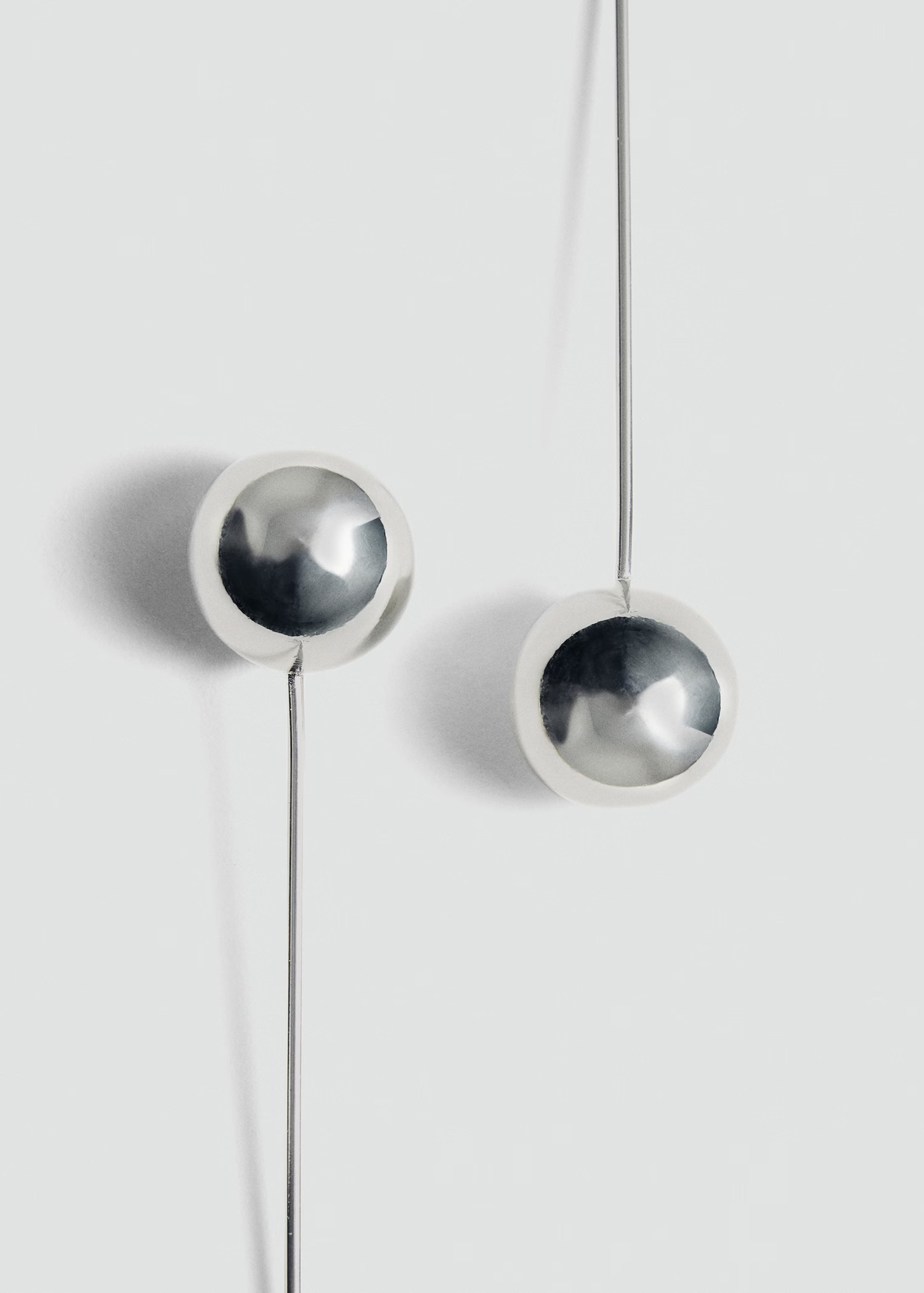 Long sphere hanging earrings - Women | MANGO USA | Mango (US/MX/AU)