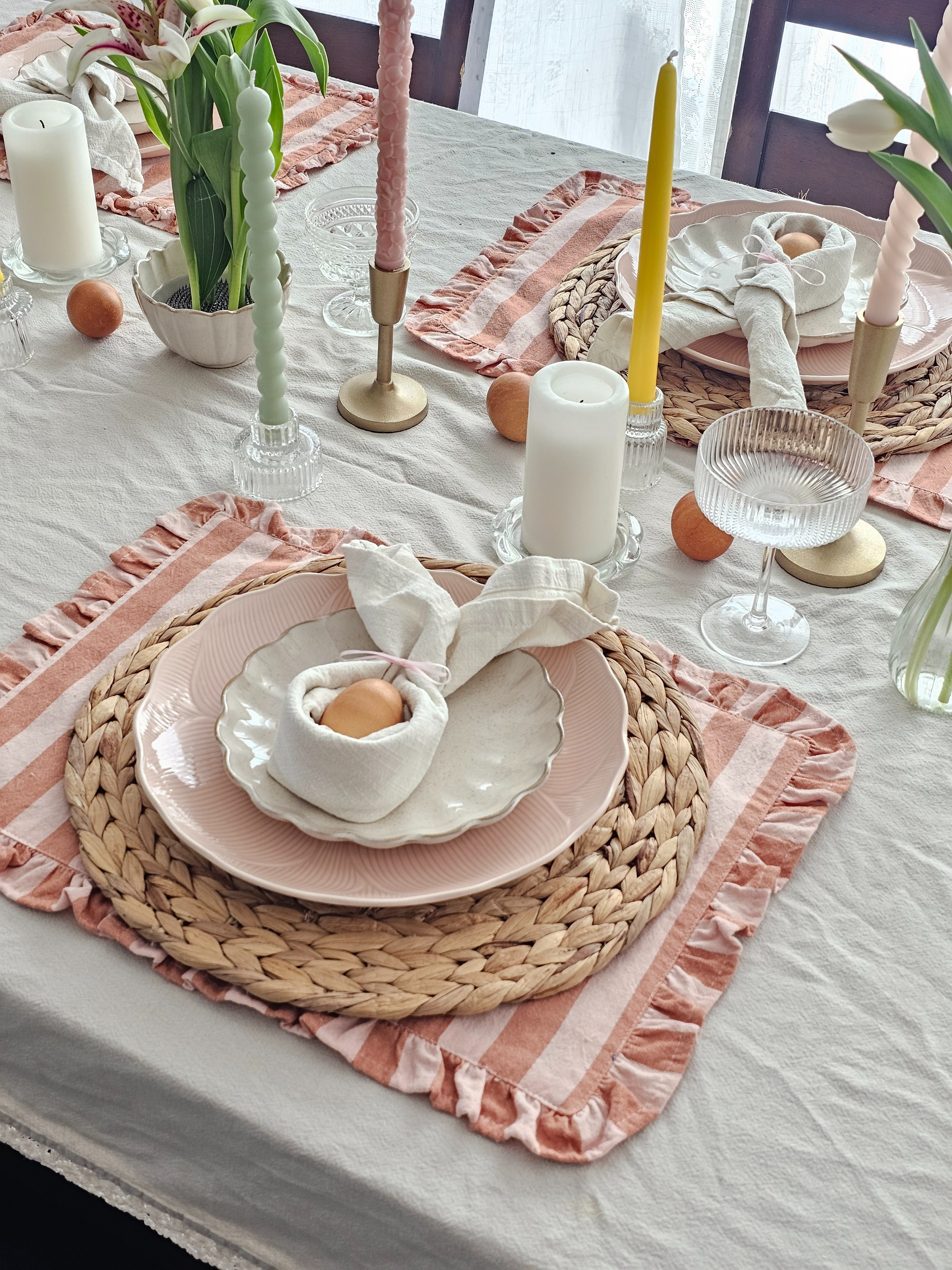 Had such a fun time making this spring flatlay for myself, and it made me realize what I might need to restock on! ✨️🍽P.S I really enjoyed the pops of color 🌸💛☘️#easterflatlay #eastertableinspo #hostinginspo #mamainspiringmamas #simpledecor #candlesandflowers

#LTKSeasonal #LTKHome #LTKdayinmylife