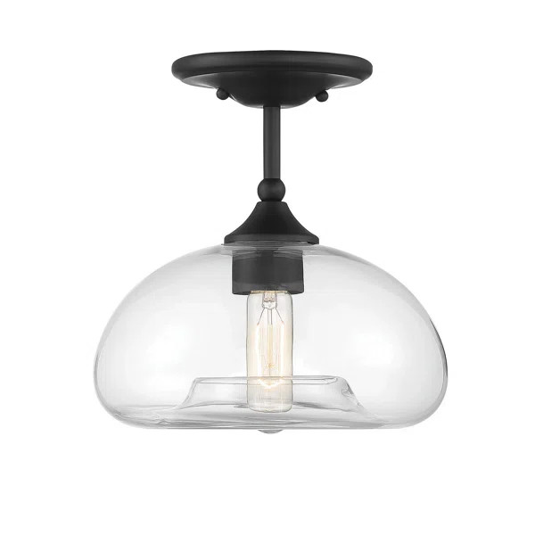 Lani Glass Semi Flush Mount | Wayfair North America