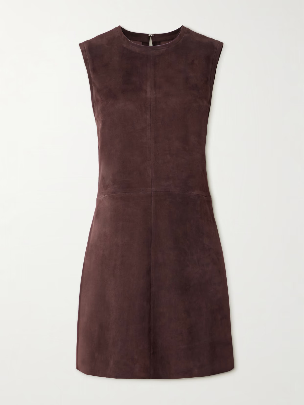STOULS - Miuccia Paneled Suede Mini Dress - Brown | NET-A-PORTER (US)