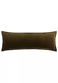 HiEnd Accents HiEnd Accents Stella Faux Silk Velvet Romantic Western Long Lumbar Pillow, 14"x42" | Belk