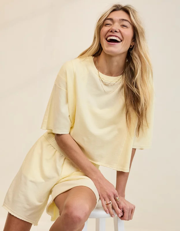 Aerie Let Loose Fleece T-Shirt | Aerie