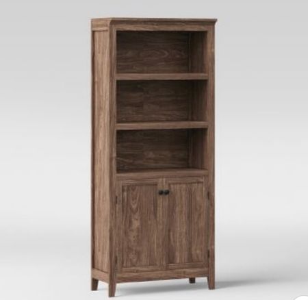 Target cabinet for $200 dupe Arhaus restoration hardware 72” bookcase with doors bookshelf shelves 

#LTKhome #LTKFind