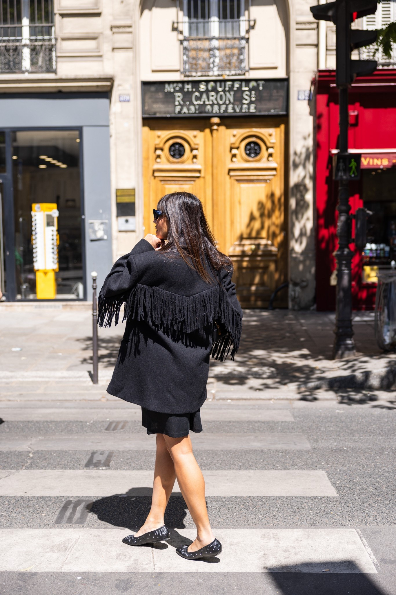 Black is that failsafe uniform and I love it when you add a twist to it. This fringed jacket adds that extra element and I teamed it with a pair of shorts, singlet and ballet flats. 

#LTKworkwear #LTKwinter #LTKaustralia